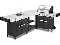 Austin and Barbeque Hörnbord 90-graders vinkel Utomhusgrillvagnar