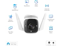 TP-Link Tapo C310 WiFi utomhus övervakningskamera (vit) - 2pk Övervakningskamera