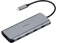 Targus 140W USB-C Dual Video Mobile Dock (Silver) Dockningsstation och USB-hub