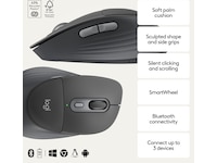 Logitech Signature Comfort M850 L trådlös mus (graphite) Mus