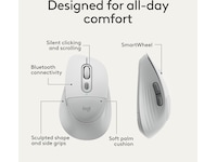Logitech Signature Comfort M850 L trådlös mus (vit) Mus