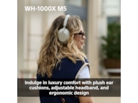 Sony WH-1000XM5 trådlösa hörlurar, Over-Ear (silver) -B-Grade Demo headset
