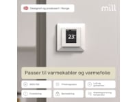 Mill Smart WiFi Golvtermostat 2-pack (matt vit) Tillbehör till värme