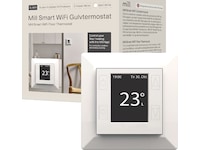 Mill Smart WiFi Golvtermostat 2-pack (matt vit) Tillbehör till värme
