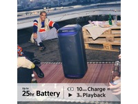 Sony SRS-XV800 Trådlös Högtalare 2-pack (Svart) Trådlös / Bluetooth högtalare