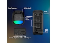 Sony SRS-XV800 Trådlös Högtalare 2-pack (Svart) Trådlös / Bluetooth högtalare
