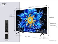 TCL T8D 55" 4K QD-Mini LED Smart TV (2026) 50 - 59 tums TV