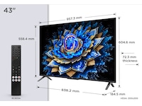 TCL T69C 43” QLED Smart TV 4K (2026) 20 - 49 tums TV