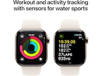 Apple Watch Series 10 GPS + LTE 42mm Titan (guld) -B-Grade Demo watches