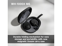 Sony WH-1000XM6 trådlösa hörlurar, Over-Ear (svart) + Sony WH-CH520 Hörlurar