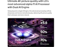 LG 55" C65 OLED Evo Smart TV (2026) 50 - 59 tums TV