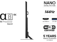 LG 98" NU90 Nano UHD Smart TV (2026) Över 80 tums TV