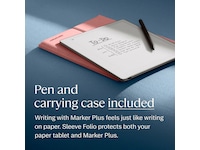 reMarkable Paper Pure 10,3" + Marker Plus + Sleeve Folio (desert pink) Digitala anteckningsblock