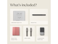 reMarkable Paper Pure 10,3" + Marker Plus + Sleeve Folio (desert pink) Digitala anteckningsblock