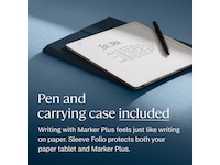 reMarkable Paper Pure 10,3" + Marker Plus + Sleeve Folio (ocean blue) Digitala anteckningsblock