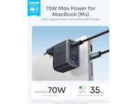 Anker Nano 70W Väggladare (svart) Mobilladdare