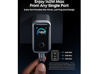 Anker Prime 160W 3 portar laddare (silver) Mobilladdare