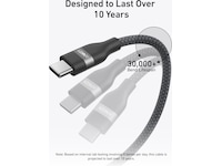 Anker Nano 240W USB-C flätat kabel 3m (svart) USB-kablar
