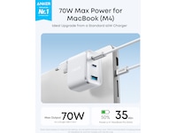 Anker Nano 70W Väggladdar (vit) Mobilladdare