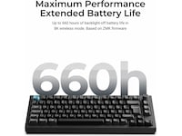 Keychron Q1 Ultra 75% 8K Red Trådlöst Gamingtangentbord Gamingtangentbord