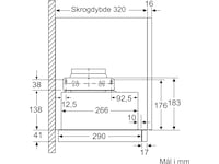 Siemens LI64LB531 iQ300 Utdragbar köksfläkt Väggmonterad köksfläkt