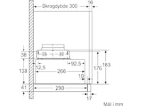 Siemens LI64LB531 iQ300 Utdragbar köksfläkt Väggmonterad köksfläkt