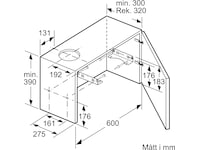 Siemens LI64LB531 iQ300 Utdragbar köksfläkt Väggmonterad köksfläkt