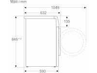 Bosch WAN2829SSN Serie 4 Tvättmaskin (vit) Tvättmaskin