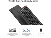 Keychron V6 Ultra 100% 8K Red Trådlöst Gamingtangentbord Gamingtangentbord