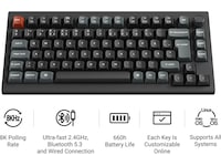 Keychron V1 Ultra 75% 8K Brown Trådlöst Gamingtangentbord Gamingtangentbord