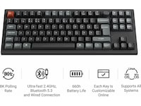 Keychron V3 Ultra 80% 8K Red Trådlöst Gamingtangentbord Gamingtangentbord