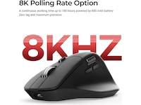 Keychron M6 trådlös optisk mus (svart) Mus