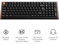 Keychron K4 HE SE Trådlöst Gamingtangentbord (vit) Gamingtangentbord