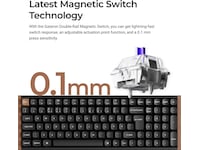 Keychron K4 HE SE Trådlöst Gamingtangentbord (vit) Gamingtangentbord