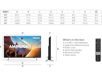 Philips 55'' PUS8001 4K Ambilight LED Smart TV (2026) 50 - 59 tums TV
