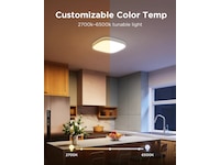 Govee 30cm RGBWW + RGBIC Smart fyrkantig taklampa Taklampa
