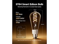 Govee Smart Edison Pære E27, RGBWW LED Lampa ST64 LED-lampor & glödlampor