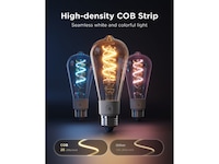 Govee Smart Edison Pære E27, RGBWW LED Lampa ST64 LED-lampor & glödlampor