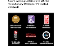 LG 77" OLED evo AI W6 4K Smart TV 2026 70 - 79 tums TV