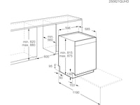 Electrolux E72UA200SX diskmaskin Underbyggd diskmaskin