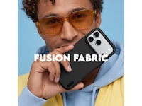 PanzerGlass CARE iPhone 17 Pro Max / 18 Pro Max Fusion Fabric fodral (svart) Mobilskal