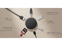Satechi OntheGo 7-i-1 Multiport USB-C Hub Dockningsstation och USB-hub