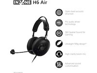 Sony INZONE H6 Air gaming-headset med öppen baksida (svart) -B-Grade Demo headset