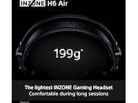 Sony INZONE H6 Air gaming-headset med öppen baksida (svart) -B-Grade Demo headset
