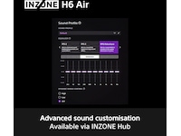 Sony INZONE H6 Air gaming-headset med öppen baksida (svart) -B-Grade Demo headset