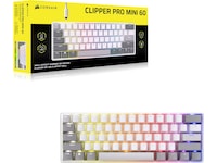 CORSAIR CLIPPER PRO MINI 60 (white) Gamingtangentbord