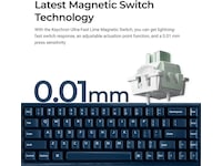 Keychron Q16 HE 65% 8K kablat (Ceramic) Gamingtangentbord