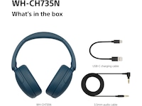 Sony WH-CH735N Trådlösa Brusreducerande Hörlurar (blå) Hörlurar