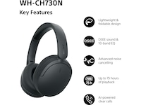 Sony WH-CH730N Trådlösa Hörlurar (svart) Hörlurar