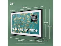 Samsung 32" LS03C The Frame (2023) + sandguldfärgad ram 20 - 49 tums TV
